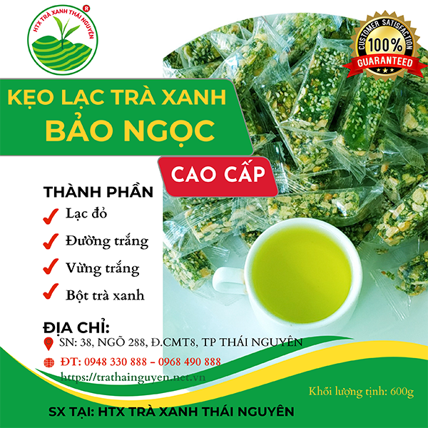 Làm thế nào để pha Kẹo lạc trà xanh Thái Nguyên ngon?